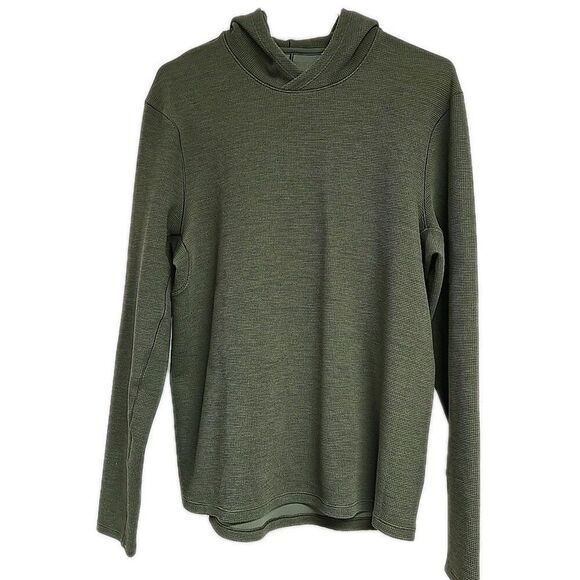 Lululemon Shift Stitch Hoodie Army Green Men's Size M - Picture 3 of 8